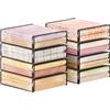 Lifewit Scatole per Vestiti Trasparenti, Contenitori per Armadio, Scatole Armadio Pieghevole in Plastica, Contenitore Sottoletto, Organizer Armadio per Vestiti, Maglione, Coperta, 14 L, 8 Pezzi