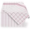 Blumtal - Strofinacci da cucina (set di 5, 10 o 20) - 50 x 70 cm - Strofinaccio da tavola con gancio - 100% cotone - Altamente assorbente - lavabile 95° - Design classico rosso quadrato (10)