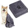 Adiwo 2 Pezzi Asciugamani per Cani, 140x70cm Asciugamano Microfibra, Asciugamani Pet Morbidi e ad Asciugatura Rapida, Super Assorbente, Coperta Animali per Cani e Gatti di Piccola e Grande Taglia
