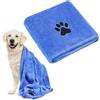 Adiwo Asciugamani per Cani, 140x70cm Asciugamano Microfibra, Asciugamani Pet Morbidi e ad Asciugatura Rapida, Super Assorbente, Coperta Animali per Cani e Gatti di Piccola e Grande Taglia (Blu Reale)