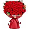 ADDWel Bouquet di Rosa Eterna e Bouquet di Fiori Eterno con 24 Rose Stabilizzate - Regalo Romantico per Donna Mamma Fidanzata o Moglie Compleanno Festa della Mamma San Valentino e Natale del mare