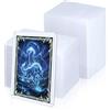 Wigearss 100 Pezzi Custodie Rigide Bustine Protettive Custodie Protettive Carte per YuGiOh, Pokemon, Ultimate Guard, MTG