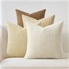 Topfinel Federe Cuscini Arredo Divano Copricuscini Soggiorno Federe Arredamento Casa Moderni Elegante Morbido Resistente in Velluto a Coste con la Cerniera Invisibile 4 Pezzi Beige Chiaro 45x45 CM