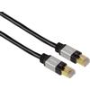Hama 53756 Cavo di rete di categoria 6 - 1,50 m - 1 connettore RJ-45 - 1 connettore RJ-45 - Nero