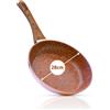 MediaShop Padella Livington in rame e pietra, 28 cm