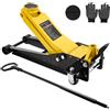 VEVOR - Martinetto idraulico da officina con portata di 3 t, martinetto in acciaio con pompa a doppio pistone a sollevamento rapido e pedale, martinetto per auto sportive, SUV e pick-up, corsa 75-500 mm, martinetto da competizione