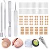 Ylinwtech 139 pièce set per unghie incarnite,Strumenti di pedicure del correttore,Kit correttore unghie incarnite,Adatto per la cura dei piedi