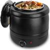 Ejoyous Pentola Elettrica 10 Litri, Bollitore per Zuppa 400W, con Fodera Acciaio Inossidabile Rimovibile, Scalda Zuppa, Isolamento Termico per Ristorazione