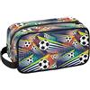 Ackutea Borsa da viaggio per articoli da toeletta per ragazzi - Kit da viaggio appendibile impermeabile per uomini, borsa per la rasatura con grande capacità per bagno, sport, doccia, Calcio