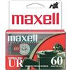 Maxell 109024 UR-60 2PK Normal Bias Audio Cassettes 60 Minutes with Cases 2 Pack
