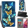 Haninsuze Cover per Samsung Galaxy S20 FE, farfalla dorata