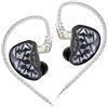 KZA COUSTICS AS24 PRO 24 Auricolari ad armatura bilanciata IEM in-ear monitor cuffie da studio con versione standard e sintonizzazione, suono HiFi per musicisti audiofili (standard senza microfono)