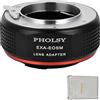 PHOLSY Adattatore Messa a Fuoco Manuale Compatibile con Obiettivi Exakta (Non Compatibile con Topcon) Mount e Canon EF-M (EOS M) Mount Corpo Fotocamera, Exakta su EF-M, Exakta su EOS M