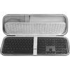 GEEKRIA Custodia da trasporto per tastiera Logitech MX Keys/MX Keys S Custodia per tastiera wireless, Custodia per tastiera MX Keys e Custodia combinata per mouse wireless Pebble (Grafite)