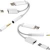 HOYULLI Adattatore Jack Lightning A 3,5mm(2 Pack) per IPhone14 Cuffie Caricatore AUX Audio Cavo Accessori Cavetto Adapter Auricolari SDoppiatore Ricarica Headphone 2in1 Per Apple MFI Certified iPad FXMZ-3.5