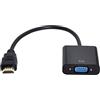 chenyang HD-023-038-057-LIST HDMI to VGA Entrée HDMI vers VGA sortie femelle projecteurs moniteurs adaptateur PC Portable Noir