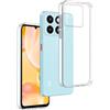 REY Cover in Gel TPU Trasparente per ZTE Blade A35 - Blade A55, Ultra Sottile 0,33 mm, Morbido Flessibile, Custodia Silicone