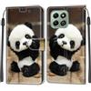 KENHONER Cover Compatibile con Honor X6b 4G, Premium Pelle PU Portafoglio Flip Libro Custodia per Honor X6b 4G [Protezione Completa] - Panda