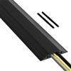 D-Line FC83B Canalina Pavimento, Canalette Elettriche, Passacavi Calpestabile, Passacavo a Pavimento - Cavità per cavi = 30mm (Larghezza) x 10mm (Altezza) - 1,8m Lunghezza - Nero