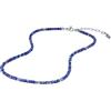 GAVU Collana da Donna Minimalista con Perline Quadrate di Lapislazzuli Pietra Naturale, Collana Lapislazzuli da Donna