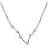 MicVivien Collana Donna Argento 925 Zirconia Cubica con Ciondolo 12 Costellazione, Oroscopo, Stella, Segno Zodiacale Collana con Pendente Gioielleria