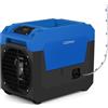 FANTASK Deumidificatore 66 l/giorno, essiccatore elettrico con tubo di scarico e pompa, potente deumidificatore per cantina, cantiere e grandi spazi fino a 167 m² (blu)