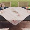 PETTI Artigiani Italiani - Accessori Tessili da Cucina, Centrotavola Pasqua Moderno 90x90 cm in Microfibra, Tovaglia Centro Tavola Elegante in Stampa Digitale 26 32, 100% Made in Italy