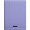 Calligraphe Clairefontaine Calligraphe 18197C - Un cahier pique 96 pages 24x32 cm 90g grands carreaux, couverture polypro Violet