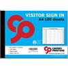 Cherry Printers Cherry Visitor Sign in Book A4 100 pagine 80 gsm