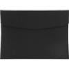 CALFOVERA Cartella Portadocumenti In pelle PU A4 con Chiusura A Scatto Formato Lettera Nera Impermeabile con Tasca Portadocumenti Organizer per Ricevute Contratti Cancelleria Tablet