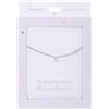 Depesche 13895.4 Collana con lettera C e cuore, argentata, regolabile in lunghezza (42 cm + 5 cm), regalo o piccola attenzione