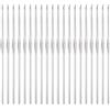 QUARKZMAN Uncinetto in Acciaio Inossidabile 1,4mm Taglia USA 9 Ferri da Maglia in Metallo per Filati Fai Da Te Filato Artigianale, 20pz
