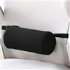 Eulihent 11 Pollici Cuscino Lombare Cilindrico in Memory Foam, Cinghia Elastica Regolabile, Fodera Rimovibile e Lavabile, Ergonomico e Traspirante, per Sedia Ufficio Auto Viaggio Lavoro Guida