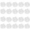 TopHomer 20 connettori in plastica a cubo metallico connettori ad incastro per griglia metallica fibbia fibbia clip per stoccaggio cubo scaffalature e armadio organizzatore modulare fai da te bianco