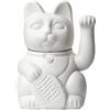 Diminuto Cielo Maneki Neko Gatto Portafortuna Giapponese con Zampa Mobile Figurina Dipinta a Mano Decorazione Casa Ufficio Ingresso Idea Regalo Fortuna Prosperità Felicità Feng Shui (BIANCO, L (12x9x18cm))