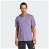 adidas Uomo HIIT Workout 3-Stripes Tee, Shadow Violet, S