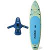 Nilox Set Tavola da Sup Gonfiabile con Scooter Acquatico Elettrico, Completo di Accessori con Zaino, Pagaia, Pompa, Leash, 1 Pinna, Velocità Fino a 5km/h, Tavola da 335x84x15cm