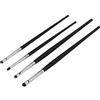 Socobeta Set di 4 Pennelli per Eyeliner per Ombretti Pennello Morbido Manico Confortevole Kit di Pennelli per Trucco per Capelli Dettagli Pennello per Ombretto Portatile