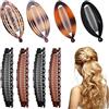 FOSDICK 8 Pezzi Fermagli Per Capelli a Banana Clip Pettine per Capelli Retrò Banana Fermaglio capelli Donna Banane Hair Clip Per Coda di Cavallo Banane Fermacapelli per Donne e Ragazze