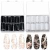 MFCGHXR Kit di Carta Trasferibile per Unghie - 20 Rotoli, Motivi di Pizzo e Cielo Stellato, 2 Colori, 2,5*50 CM, Facile da Applicare, Perfetto per Nail Art e Artigianato Fai da Te