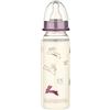 BABY-NOVA babynova Set di Biberon 240ml (3 pezzi) con tettarella in silicone a flusso medio anti-colica per neonati - Prodotto in Germania - Senza BPA - Conigli