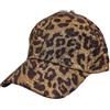 styleBREAKER Cappellino da Baseball da Donna con Motivo Leopardato Metallizzato | Berretto a 6 Pannelli Regolabile | Visiera Curva | Effetto Lucido per Party & Festival, Nero-Oro