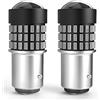 NATGIC 1157 BAY15D 7528 Lampadine a LED 1800LM 3014SMD Chipset 78-EX con obiettivo Proiettore per freno posteriore Luci di retromarcia, rosso, 12-24 V (2 confezioni)