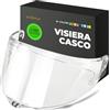 Everalo Visiera Compatibile con Agv Corsa - Corsa R - Pista Gp - Pista Gpr - Pista Gp Rr - Gt Veloce - Veloce S - Race 3 (Trasparente)