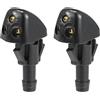 QUARKZMAN Parabrezza Ugelli Spray Jet Anteriore 1 Coppia Per Suzuki Swift | Colore Nero, Materiale Plastica, Dim 35x15x19mm, Per Suzuki SX4 06-13, Grand Vitara XL7/MK2 98-05, Escudo 02-05, Aerio 01-07