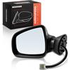 Frankberg Specchietto retrovisore esterno elettrico sinistro a 5 Poli | Pieghevole elettricamente; Compatibile con: Logan MCV KS, Logan Pick-up USA, Scatola per la polvere, Cupo, Logan LS