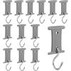 Orchideeknc 12 Pezzi Ganci per Tende da Sole per Veicoli Ricreazionali, Ganci per Binari per Roulotte, Camper, Tende da Campeggio, per Binari da 5/6 mm e 7/8 mm