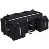 Wakects Borsa da Sella per ATV Quad, Universale, Morbida, Nero, 68 x 27 x 21 cm, Bisaccia per Mountain Bike