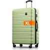 Travely Valigia in policarbonato grande 77 cm XL - volume interno 100 L - misura della cinghia 158 cm, valigie da viaggio, valigie e trolley, valigie da viaggio con rotelle