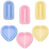 ZXTGBQ 6 Pezzi Stampi Per Ghiaccioli In Silicone, Silicone Stampi Per Gelato, Formine Ghiaccioli Riutilizzabili, Cavità Per Stampini Per Gelati Silicones, Per Ghiacciol DIY, Cioccolato, Budino